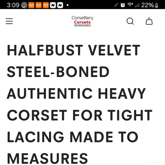 CORSETTERY CRUSHED VELVET MAROON CORSET- SIZE:24 - Picture 6 of 6